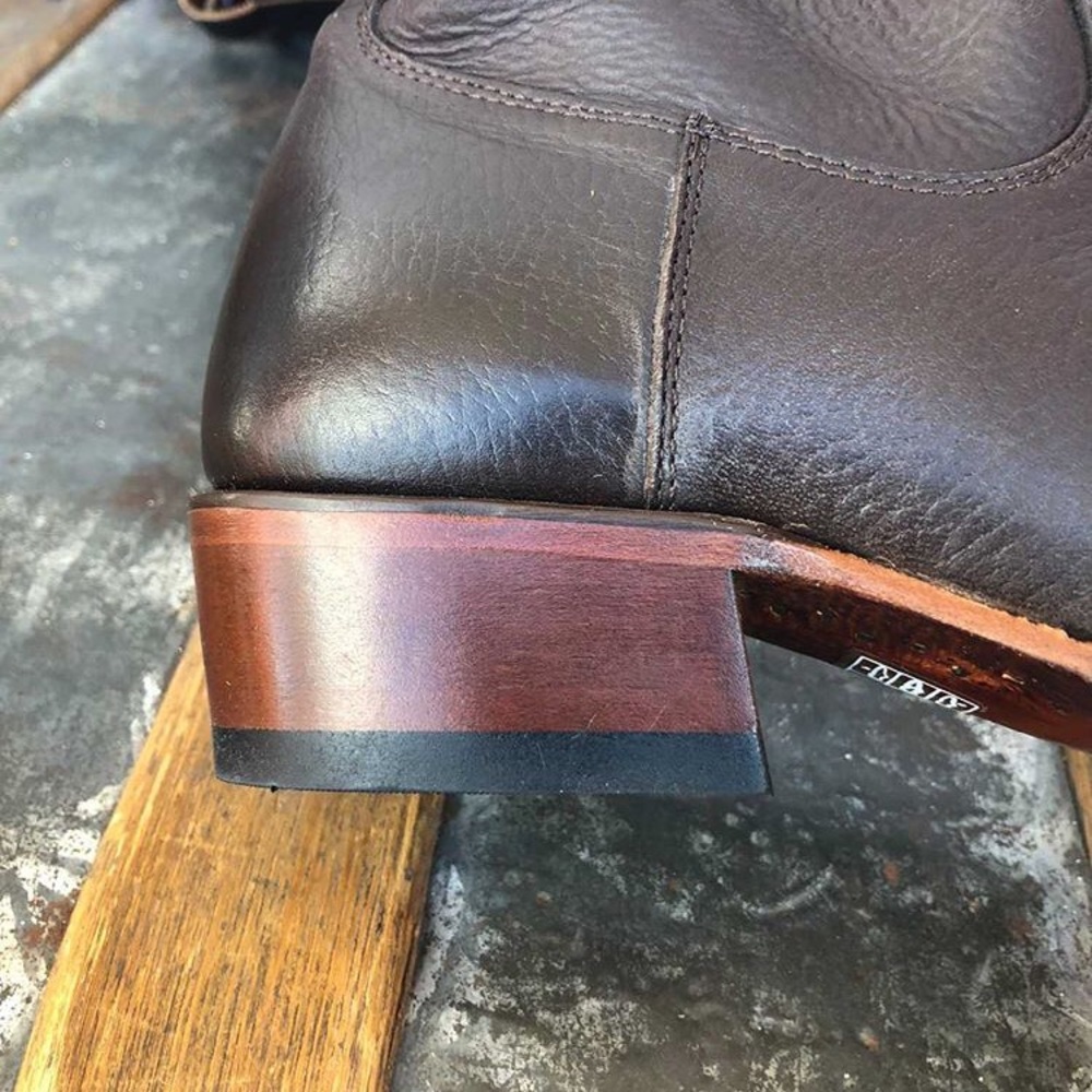 Johnny Ringo Tall Brown Buckle Riding Boots - Picture 7 of 7